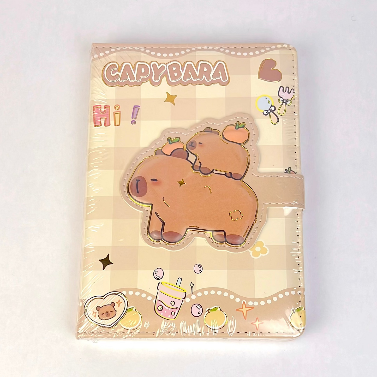 Capybara Peach Ride Magnetic Diary