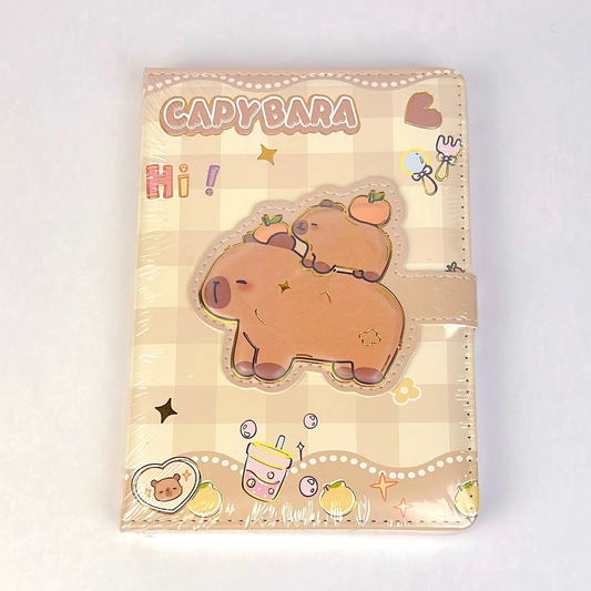 Capybara Peach Ride Magnetic Diary