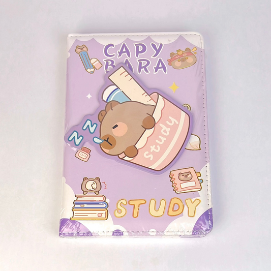 Capybara Study Time Spin Diary