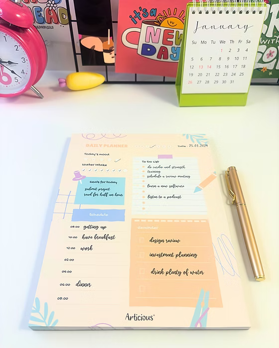 Cute Routine Daily Planner – Pastel Edition