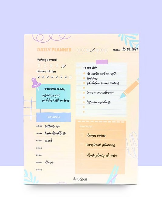 Cute Routine Daily Planner โ Pastel Edition