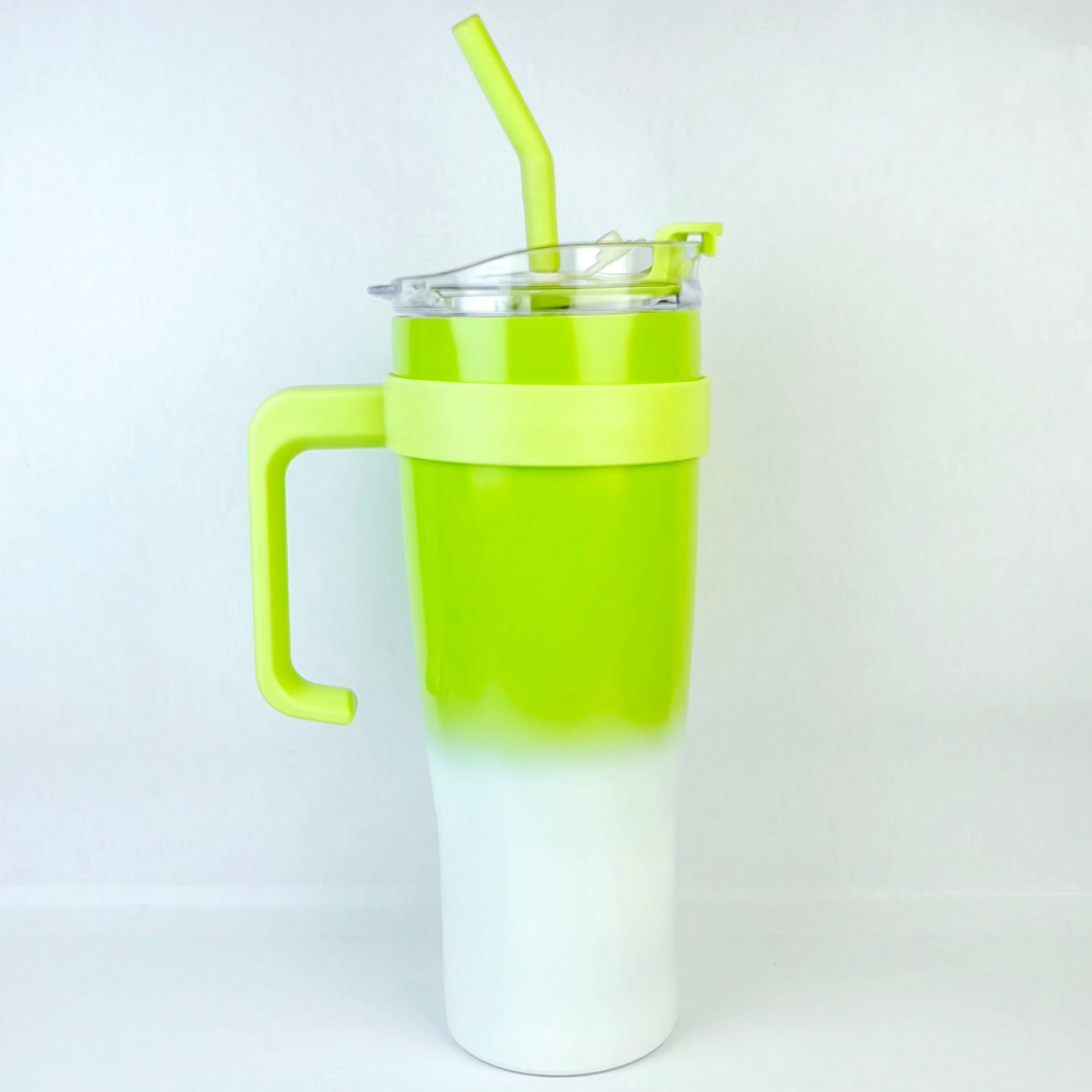 Frost Fade Tumbler β Lime Green
