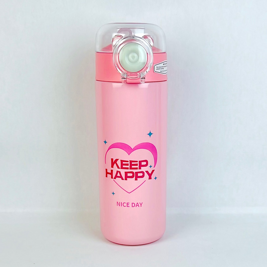 Keep Happy Sipper Bottle β Pink