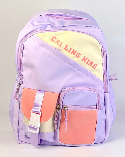 Lavender Pop Korean Backpack