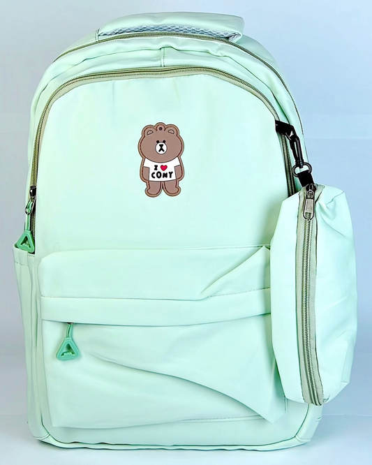 Mint Bear Korean Backpack