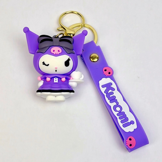 Kuromi Purple Mood Keychain