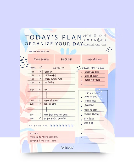 Organize Your Day Planner – Pastel Edition