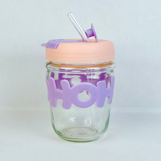 Peachy OH Glass Sipper β Lilac Love