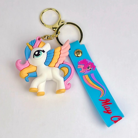 Rainbow Unicorn Keychain