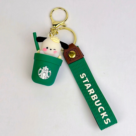 Starbucks Pup Cup Keychain (Green Edition)