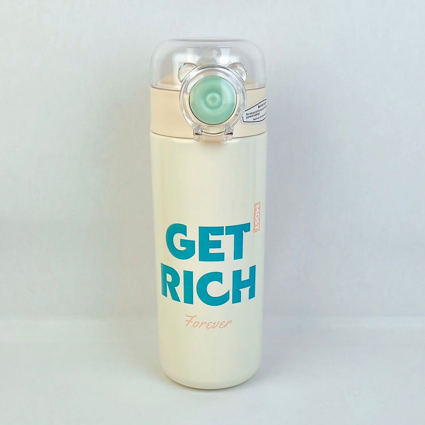 Get Rich Forever Sipper Bottle – Cream
