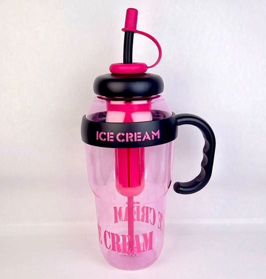 Ice Cream Tumbler – Hot Pink & Black