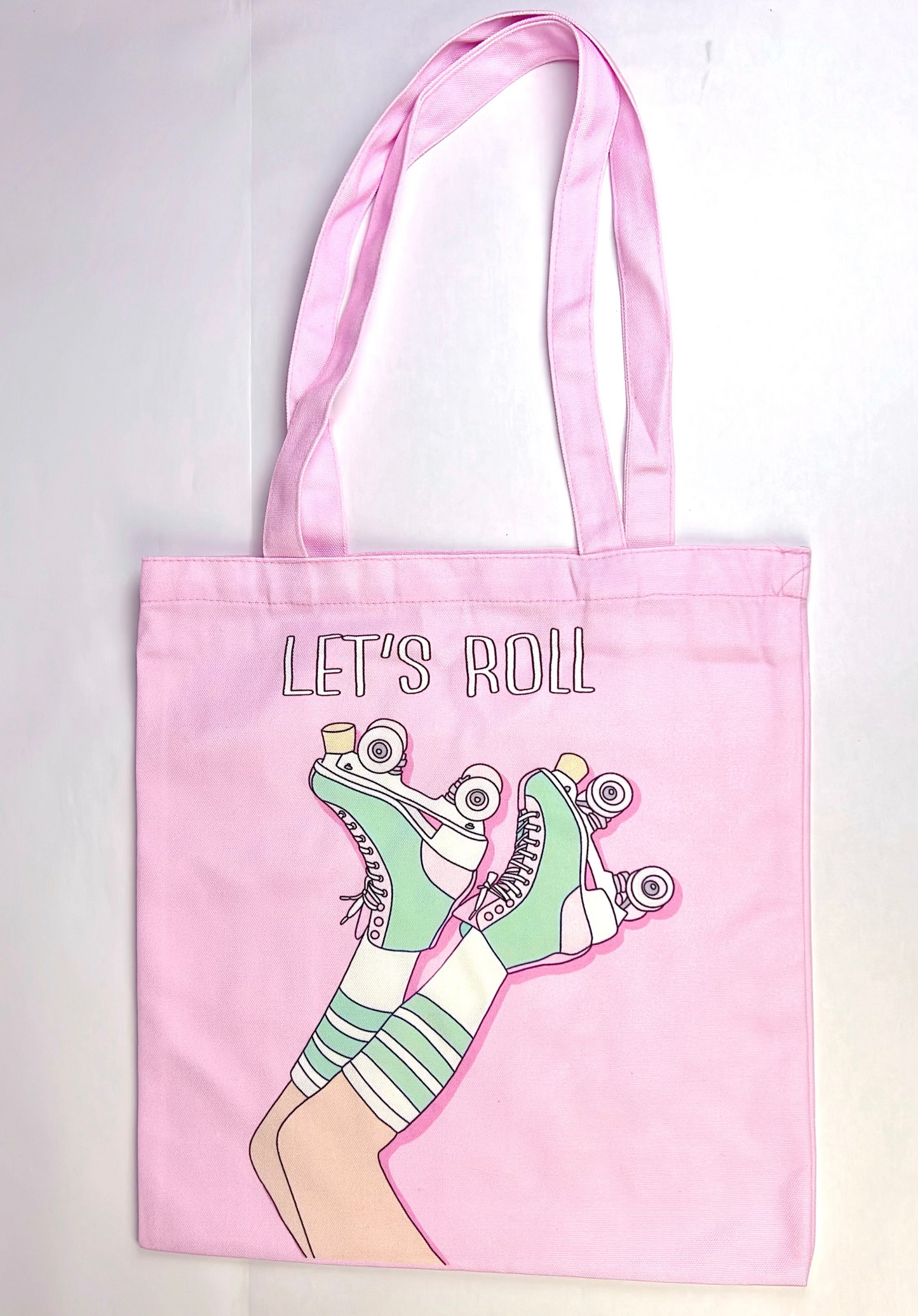 Let’s Roll Bubblegum Pink Tote