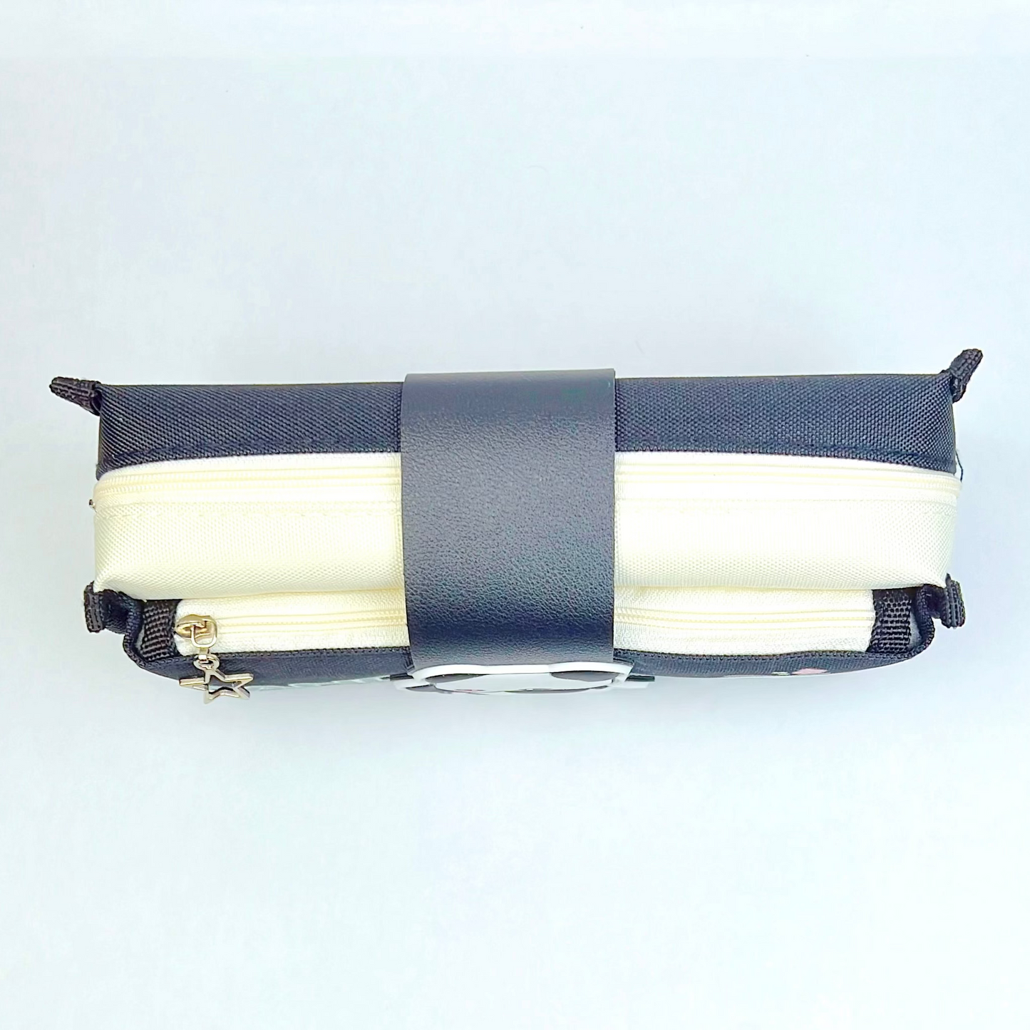 Kawaii Panda Stationery Pouch – Black & White Zipper Case