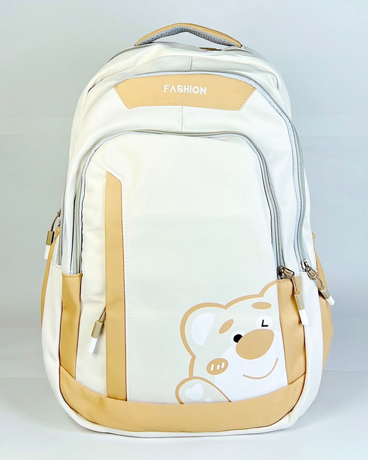 🐻 Honey Bear Cream Korean Backpack