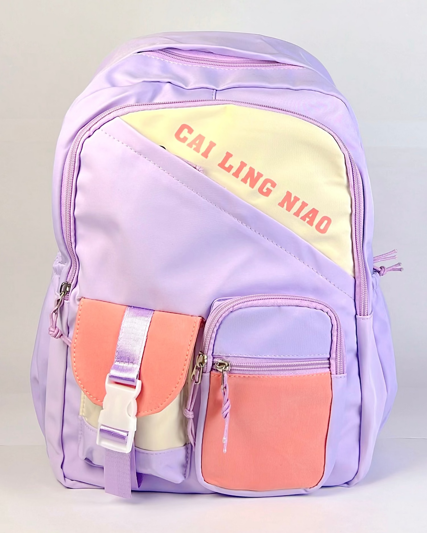 Lavender Pop Korean Backpack