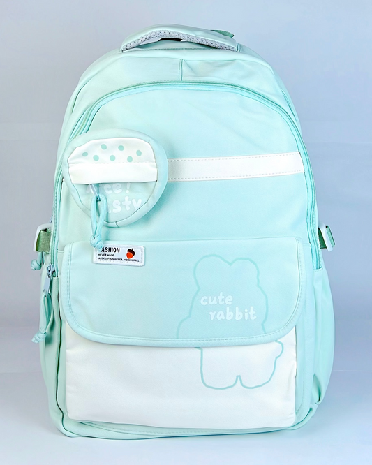Cute Rabbit Mint Korean Backpack