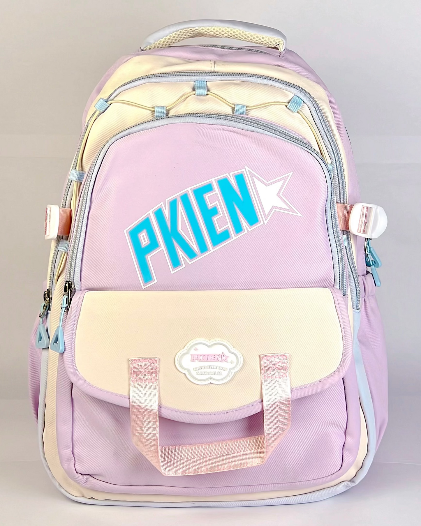 Retro Star Korean Backpack – Lavender