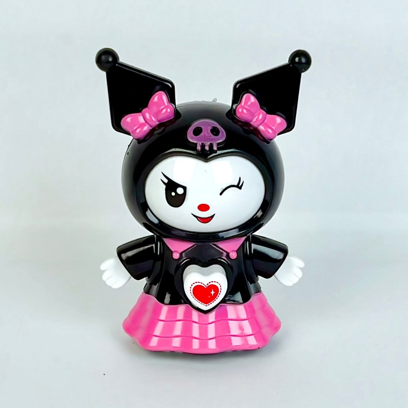 Kuromi Face Changing Keychain – Black Outfit