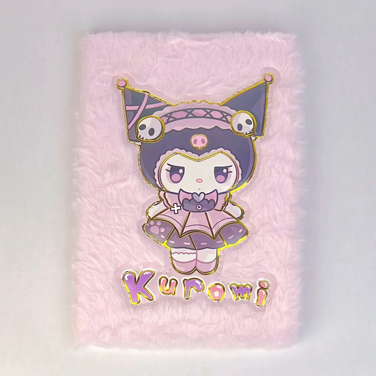 Kuromi Fur Diary – Baby Pink