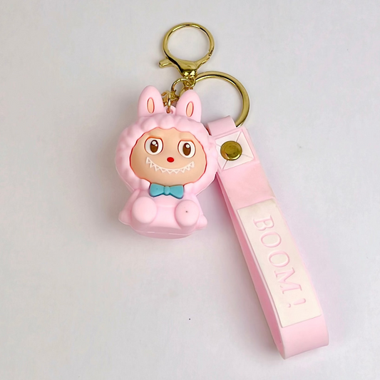 Labubu Bunny Pink Keychain