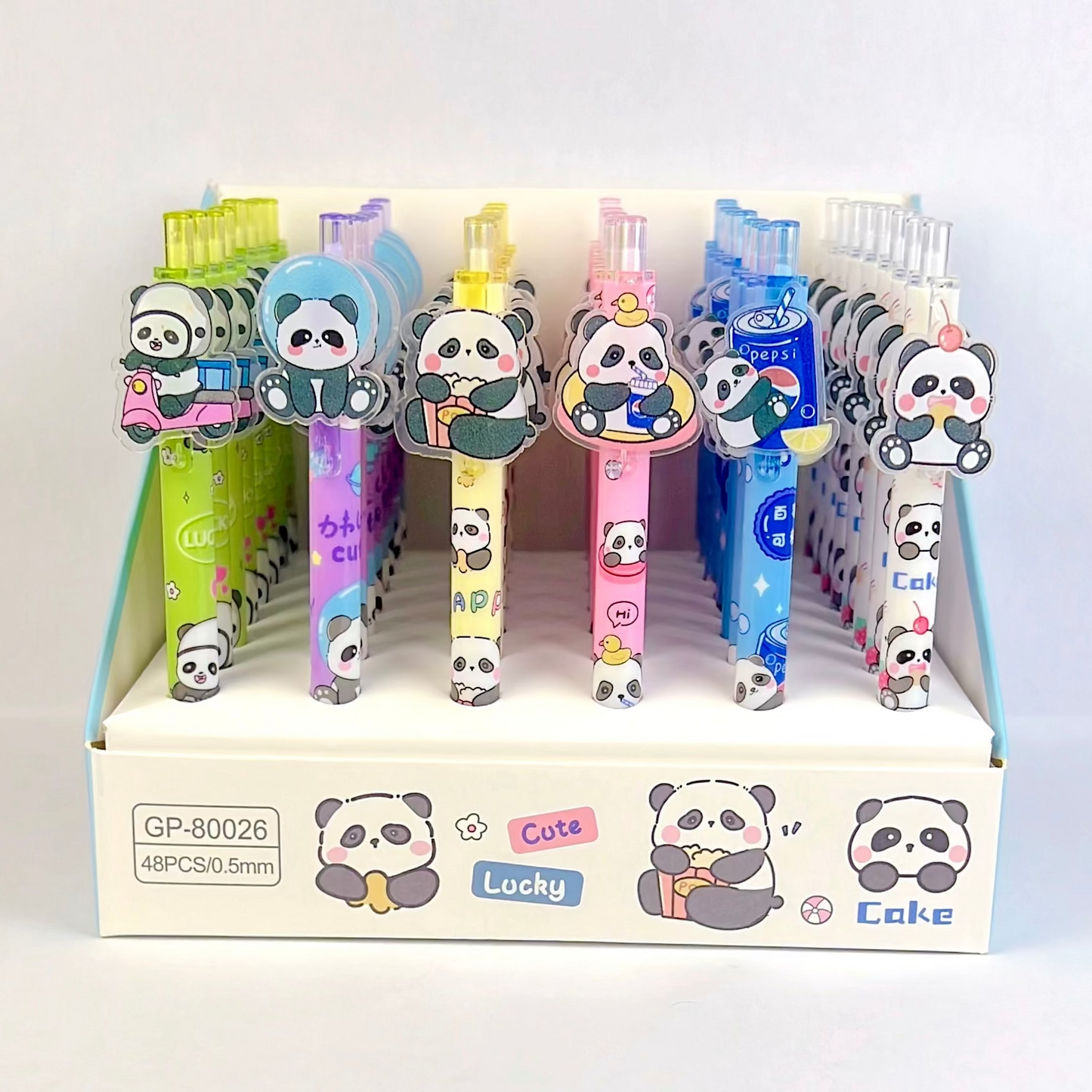 Lucky Panda Pen Set – Kawaii 6pcs Set